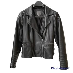 REITMANS Faux Leather Moto Jacket  Medium